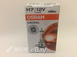 100 x OSRAM H7 ORIGINAL 12V H7 55W HALOGEN-SCHEINWERFERLAMPE AUTOBIRNE