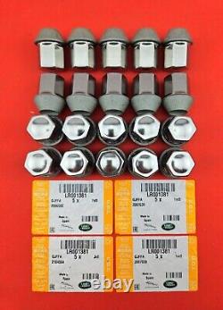 20x Original Land Rover Wheel Nuts Discovery Freelander Evoque Velar LR001381