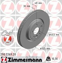 2x Zimmermann Brake Disc Discs Set Brakes Coat Z FRONT 290.2269.20