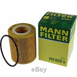 3xMANN-FILTER ÖLFILTER-HU 826 x +3xLiqui Moly Pro-Line Motorspülung/3x Cera Tec