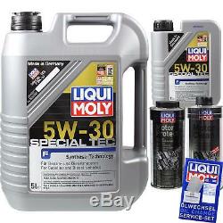 6 Liter Liqui Moly Motoröl Set Special Tec F 5W-30 MotorProtect Motor Clean