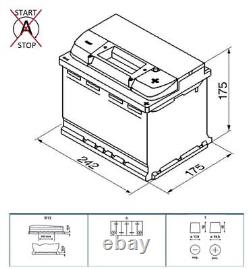 Battery fits BMW 520 318 Z1 518 503 1.8 2.0 2.5 3.2 57 to 99 Bosch 065 500A New