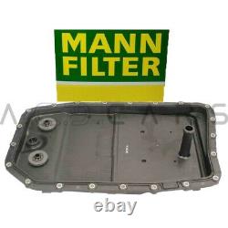 MANN-FILTER H50002 Ölwanne + 8L ZF Öl Automatikgetriebe 6HP26 28 32 + Stecker