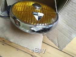 MILLER AMBER FOG LAMP TUNGSTEN IODINE CLASSIC CAR SCOOTER 1960s NOS