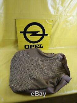 NEU + ORIGINAL Opel Sitzbezug Rückenlehne Leder + Stoff beige graun / braun