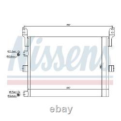 NISSENS Air Conditioning Condenser 94918 Genuine Top Quality