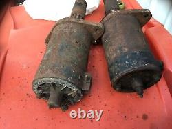 Pair of original Lucas starter motors, M35g, 5.12V, 250399c, fits mga, triumph, 1955