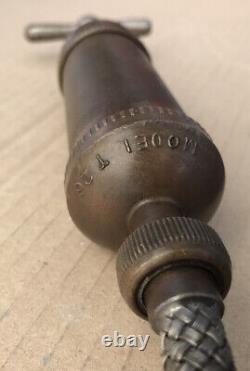 Vintage Rolls Royce Bentley Tecalemit Model T26 Grease Gun Braided Hose Slide-On