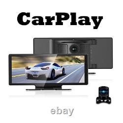 10.26 pouces Caméra de tableau de bord de voiture avec double objectif, enregistreur DVR, enregistrement vidéo de la caméra avant et arrière, auto