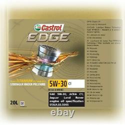 20 Litres Castrol Edge Fluid Titanium 5w-30 C1 Motor-öl Motoren-öl 50000217