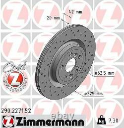 2x Neu Zimmermann 290.2271.52 Bremsscheibe Für Jaguar