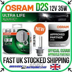 2x Osram D2s Xenarc Ultra Life Bulbs Hid Xenon 66240ult-hcb Garantie De 10 Ans