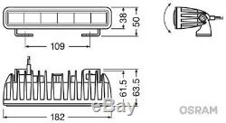 Fernscheinwerfer Ledriving Lightbar Sx180 Osram Leddl105-sp