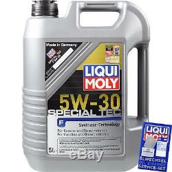 Inspektionskit Filtre Liqui Moly Öl 10l 5w-30 Für Ford Ranger Tke 2.2 Tdci 3.2