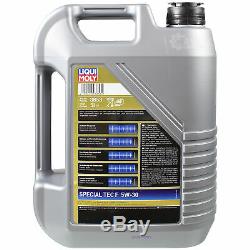 Inspektionskit Filtre Liqui Moly Öl 6l 5w-30 Für Ford Galaxy 2.0 Tdci Wa6 S-max