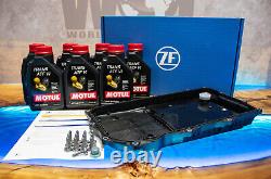 Kit d'entretien de la boîte de vitesses ZF à 8 rapports pour la transmission BMW 8HP, avec filtre de carter et huile Motul OE 7L.