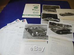 Original 1980 Jaguar Rover Triumph Tr7 Dossier De Presse Convertible Spitfire Mgb Jaguar